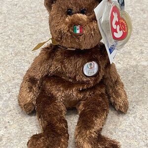Ty Beanie Baby CHAMPION Bear 2002 MEXICO  FIFA World Cup Vintage Plush Animal